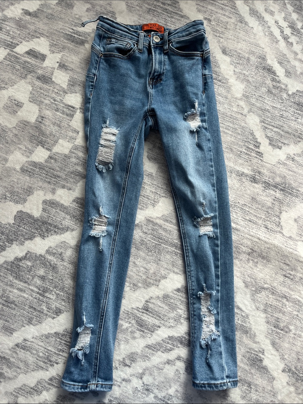 Wax Jean Light Blue Ripped Women's Skinny Jeans
